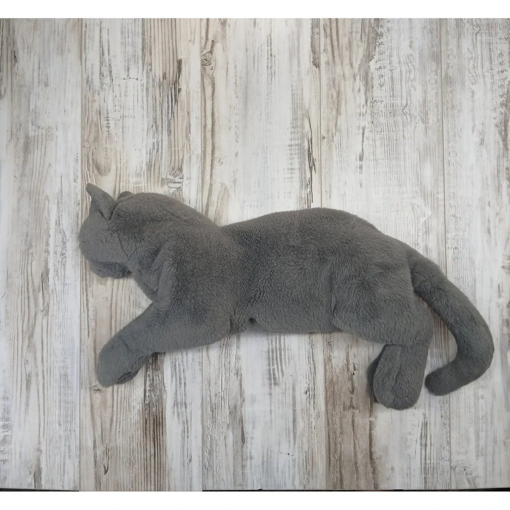 Folkmanis Grey Persian Cat Hand Puppet Plush Movable Mouth Grey 2850